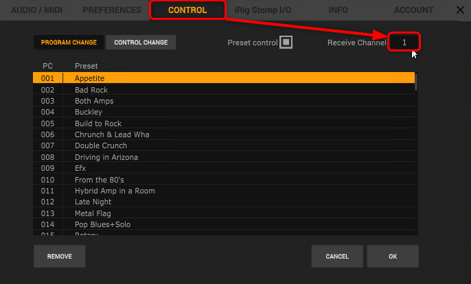 ファイル:Amplitube5 MIDI ReceiveChannel.png