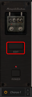 アンプループFXビューのストンプ編集