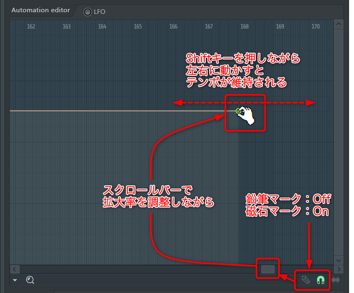 ファイル:FL 01.ProjectTempo Tempoの終端を水平調整.png